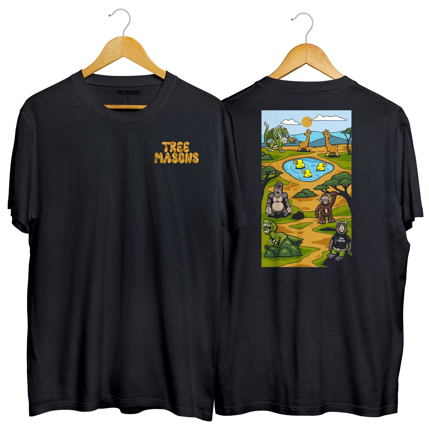 Glass Safari t-shirt (black)