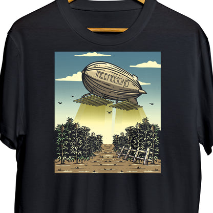 Light-emitting diode zeppelin t-shirt (black)