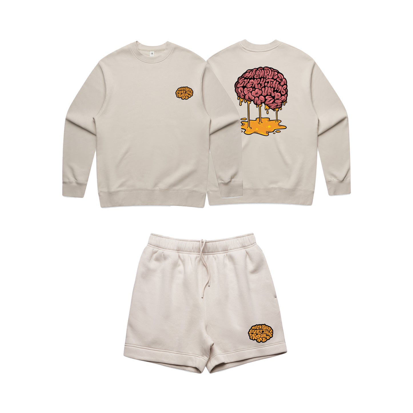 Bone Hream Short & Jumper set