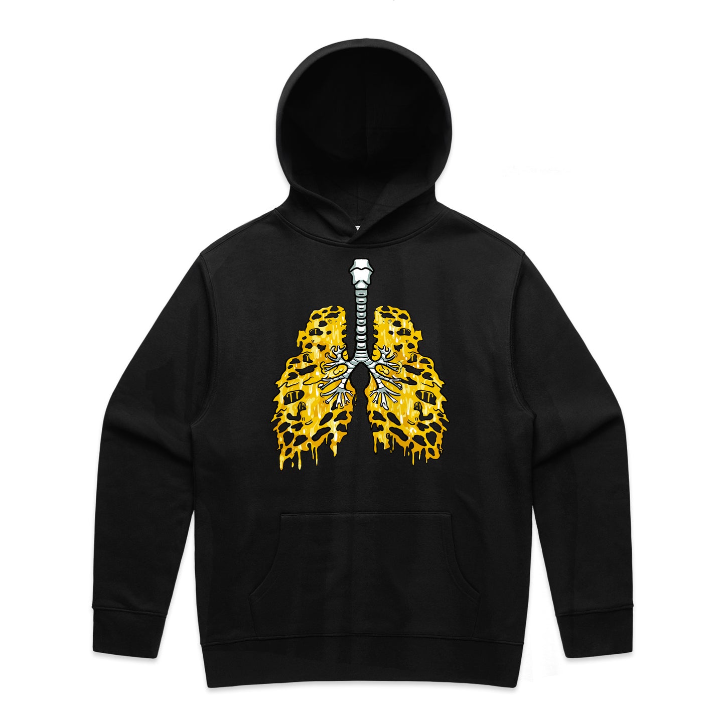 Dab Lung Black Hoodie