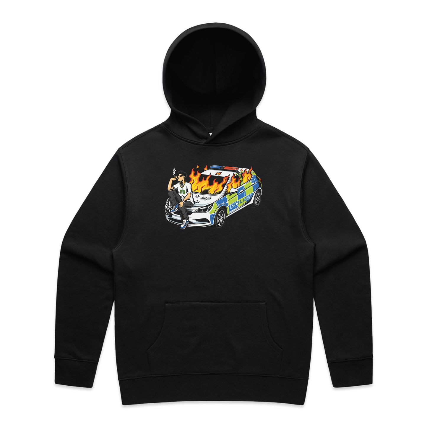 Burning Car Hoodie