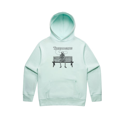 Stoned Skeleton hoodie seafoam