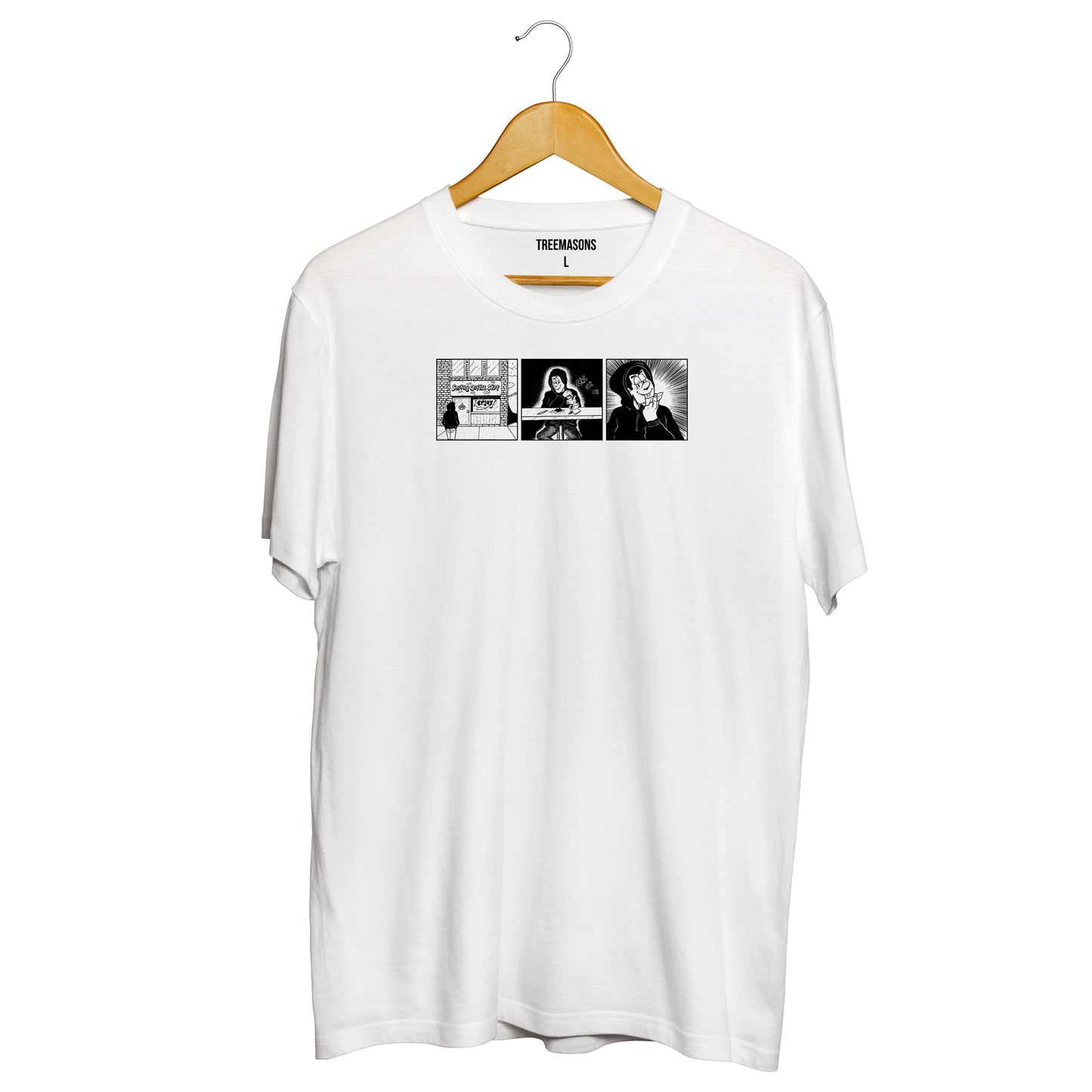 Newspaper Comic t-shirt (white)