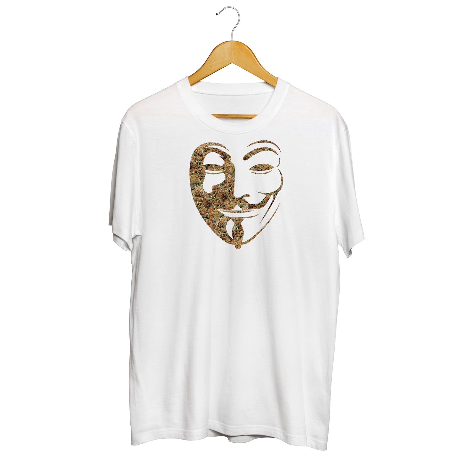 Green revolution mask t-shirt (white)