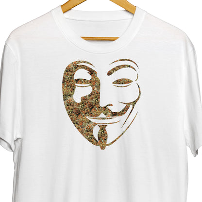 Green revolution mask t-shirt (white)