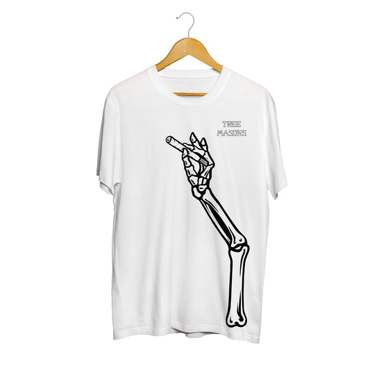 Skeleton arm t-shirt white