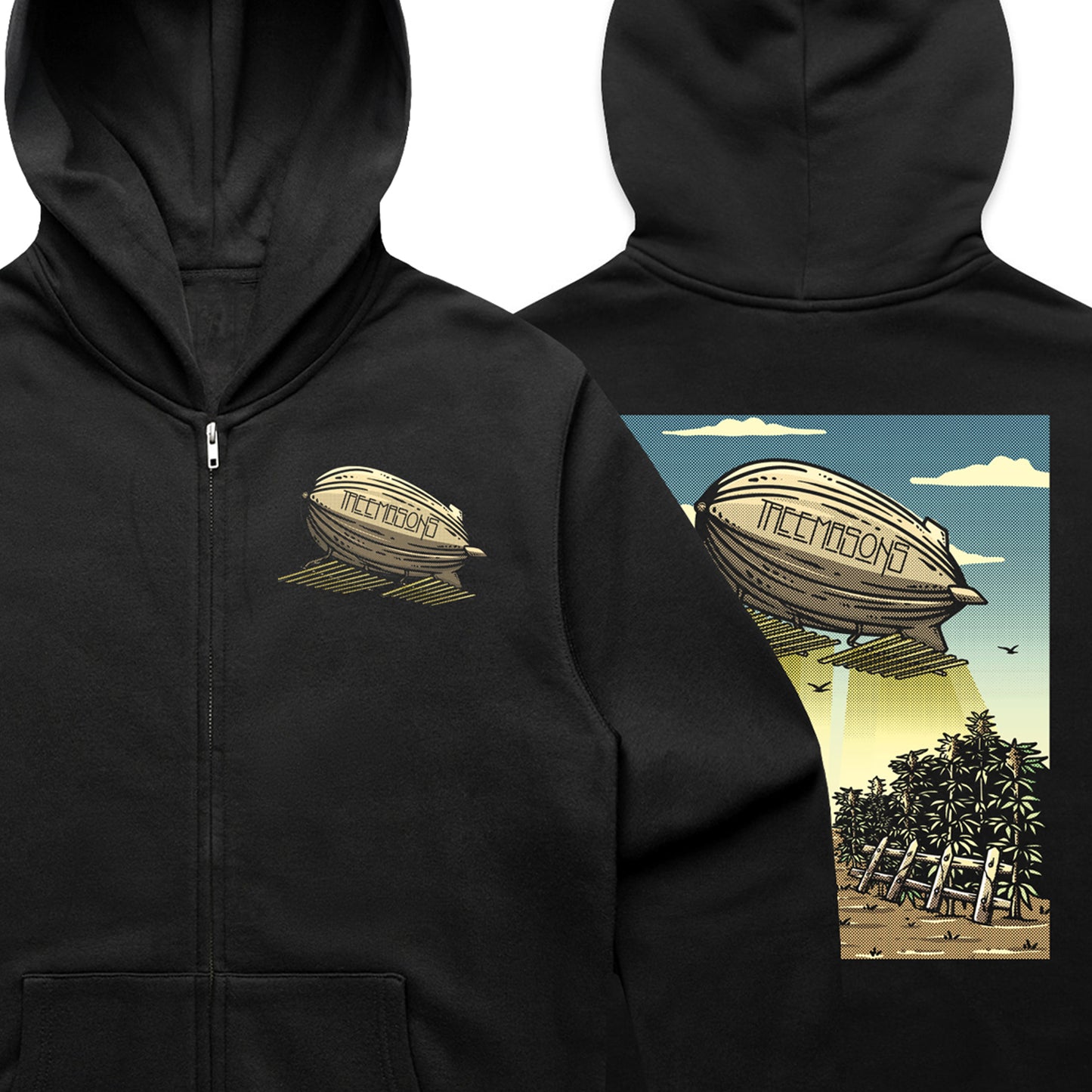 Light Emitting Diode Zeppelin Zip up hoodie